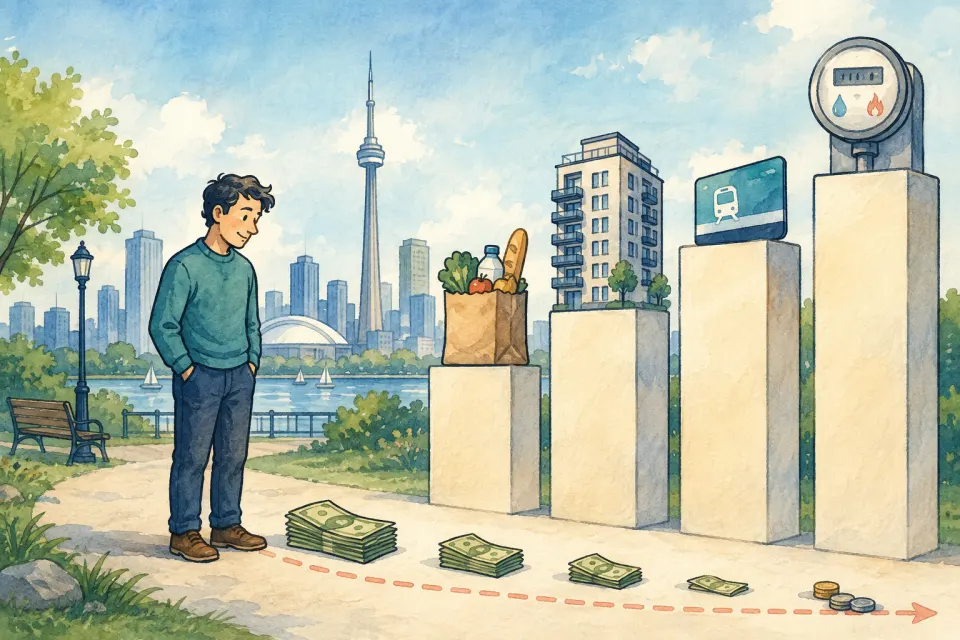 Canadian saver watching everyday costs rise while cash purchasing power declines