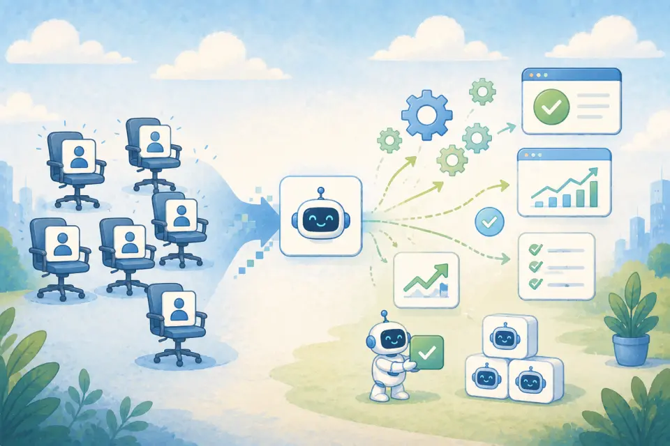 Employee software seats transforming into AI-powered automated tasks and business outcomes